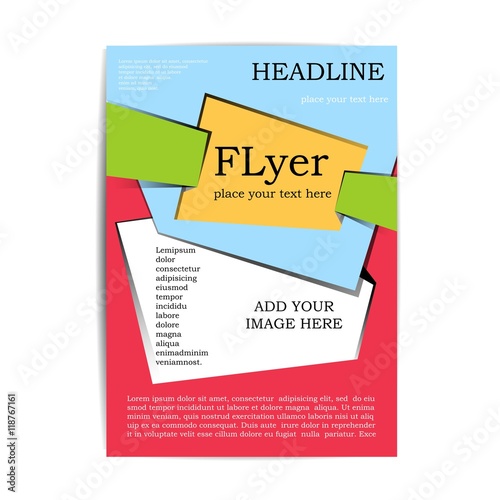 Cover for your design with inserts for pictures. A4 size.