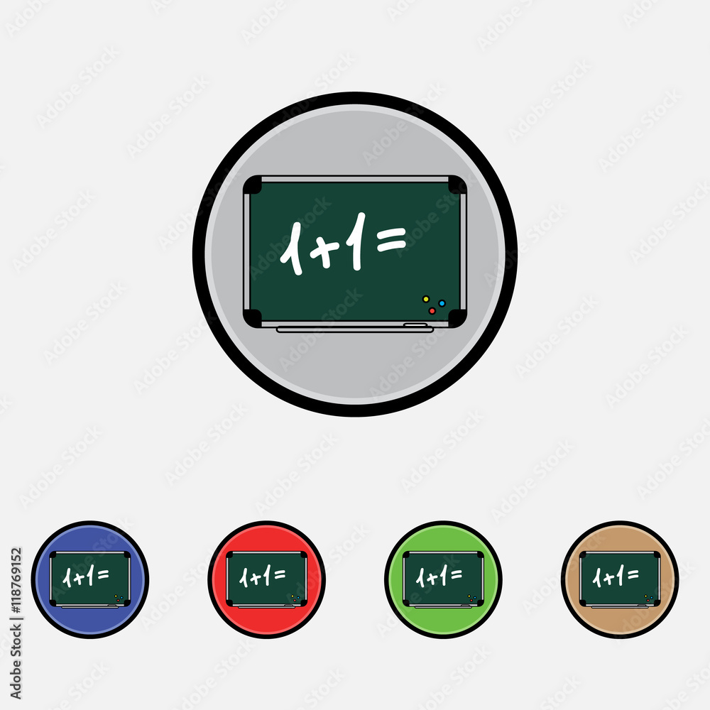 Blackboard vector icon, flat design, for web and mobile Blackboard vector icon, flat design, for web and mobile