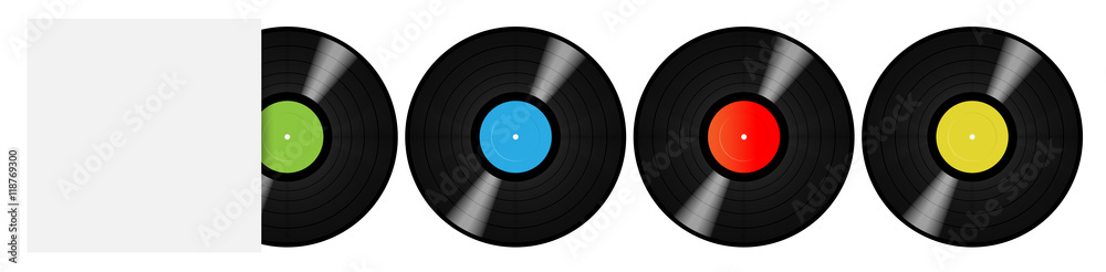 LP's vinyls and white sleeve / 33 tours avec pochette vierge LP's vinyls and white sleeve / 33 tours avec pochette vierge