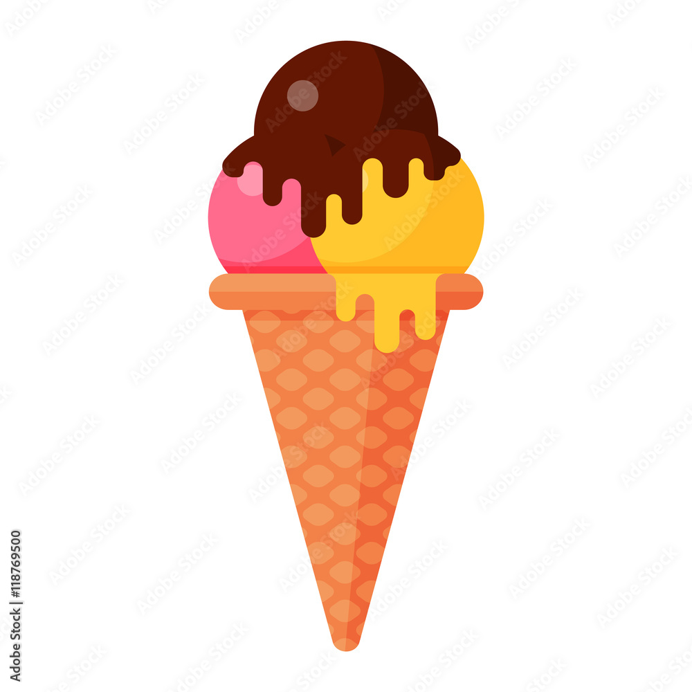 Set of ice cream icon isolated Set of ice cream icon isolated