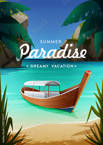 Summer vacation concept background