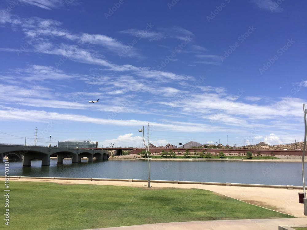 Mill Avenue Bridge over Salt Lake River, Tempe, AZ Mill Avenue Bridge over Salt Lake River, Tempe, AZ