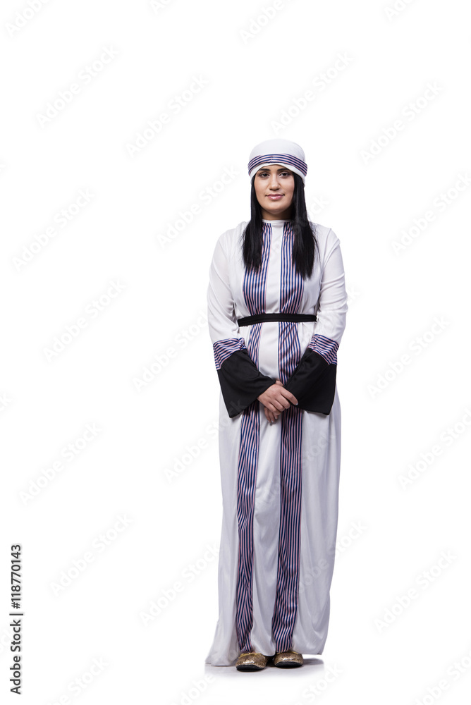 Arabian woman isolated on the white background Arabian woman isolated on the white background