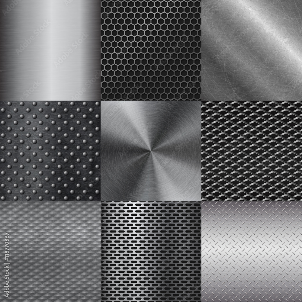 Metall texture pattern vector illustration.