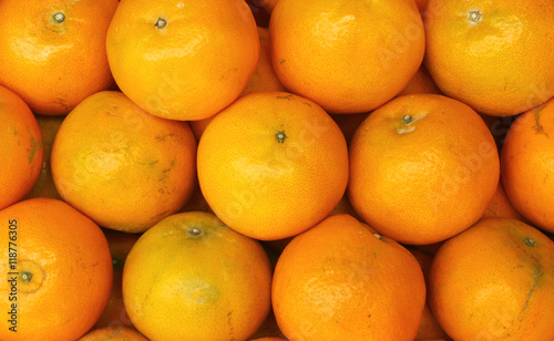 many fresh raw orange