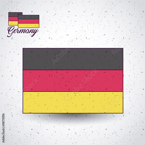 germany flag isolated icon vector illustration design