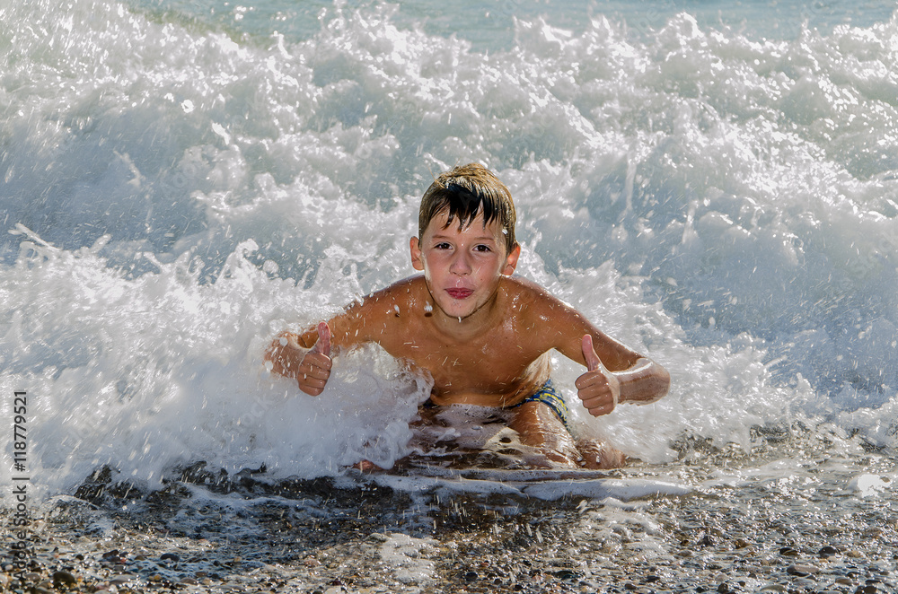 teenager in sea teenager in sea