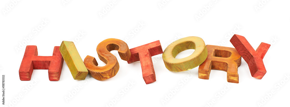Word made of wooden letters isolated Word made of wooden letters isolated