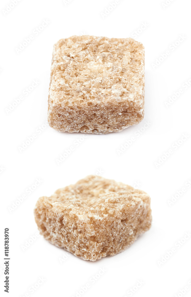Single sugar cube isolated Single sugar cube isolated
