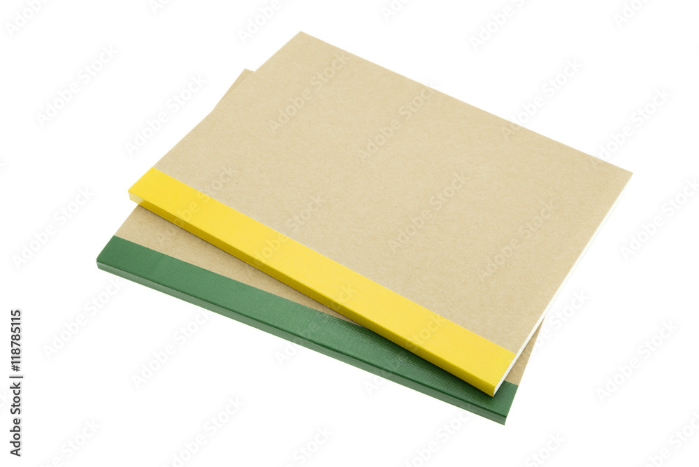 Fototapeta premium Recycle notebook isolated white background - Business and education concept.