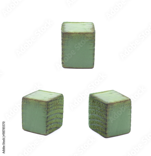 Wooden dot point isolated