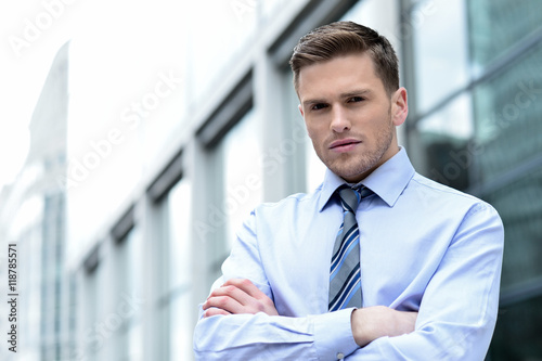 picture of serious corporate man.