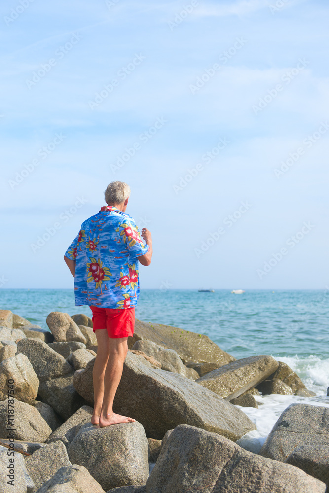 Man at the beach