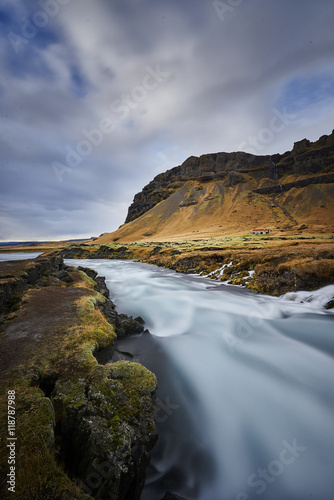 Beautiful arctic landscape,southern coast of Iceland.