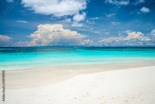 Beautiful tropical island white sand beach summer holiday - Travel summer vacation concept. Koh Tachi island Thailand  © pla2na
