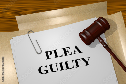 фотографія Plea Guilty - legal concept