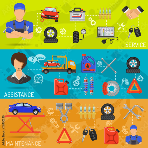 Car Service Banners