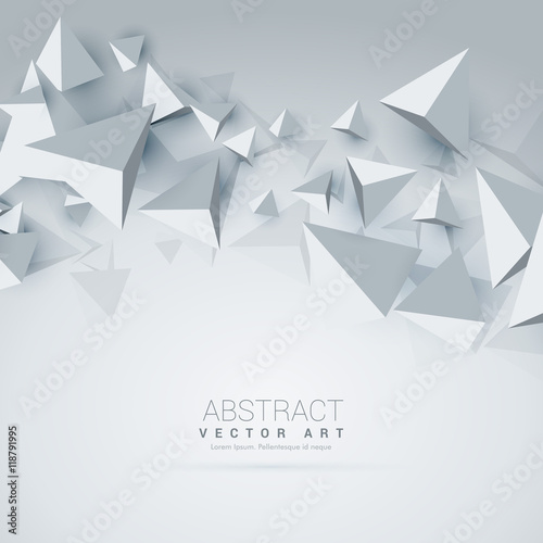 Fototapeta Naklejka Na Ścianę i Meble -  abstract 3d triangle shapes background