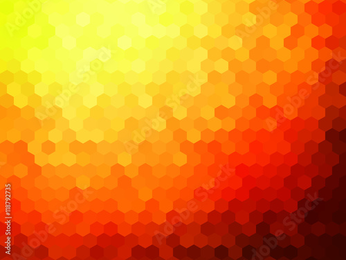 Abstract background - Colorful Geometrical shapes, Polygonal texture for webdesign - Yellow, Red, Orange colors