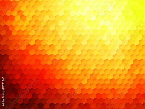 Abstract background - Colorful Geometrical shapes, Polygonal texture for webdesign - Yellow, Red, Orange colors