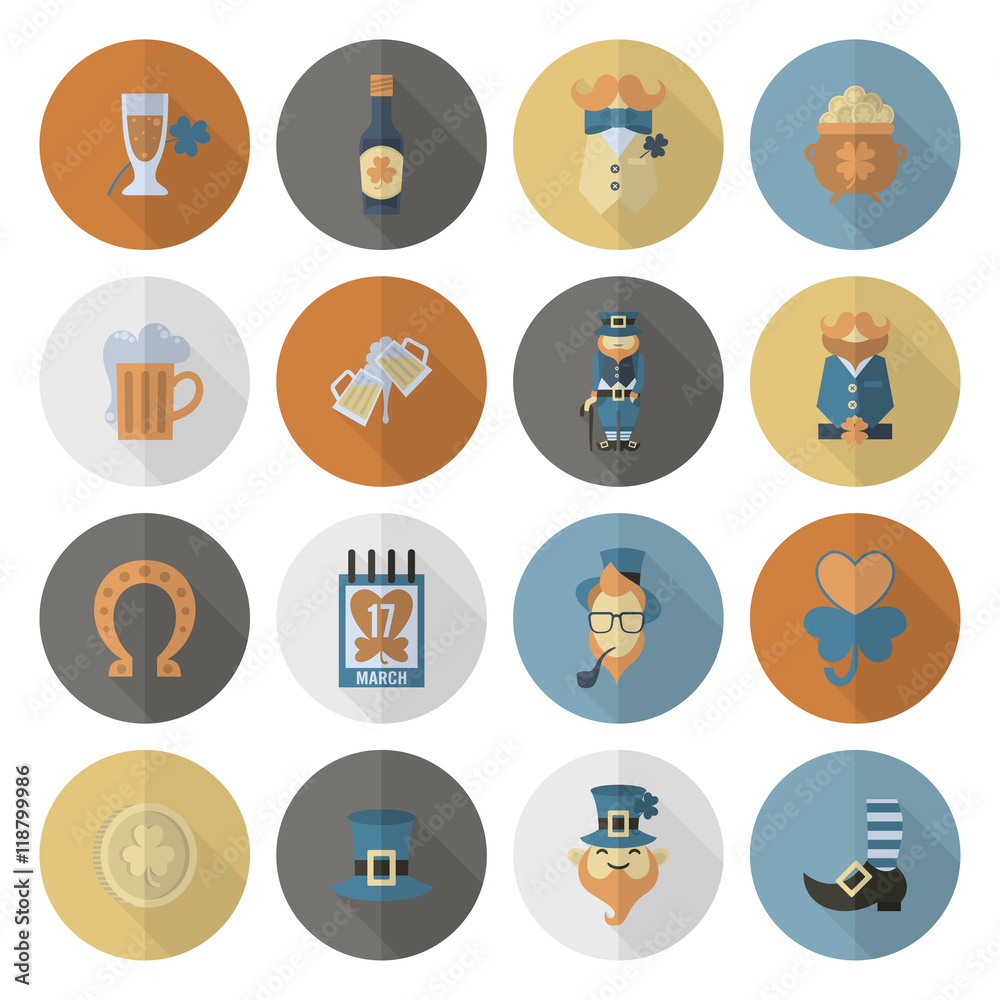 Saint Patricks Day Icon Set Saint Patricks Day Icon Set