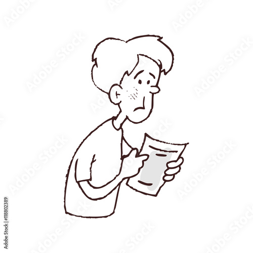Man reading Report