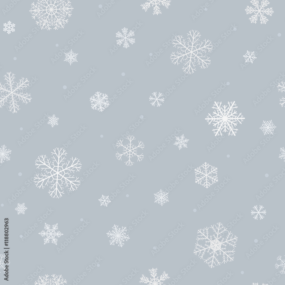 Seamless pattern of snowflakes Seamless pattern of snowflakes