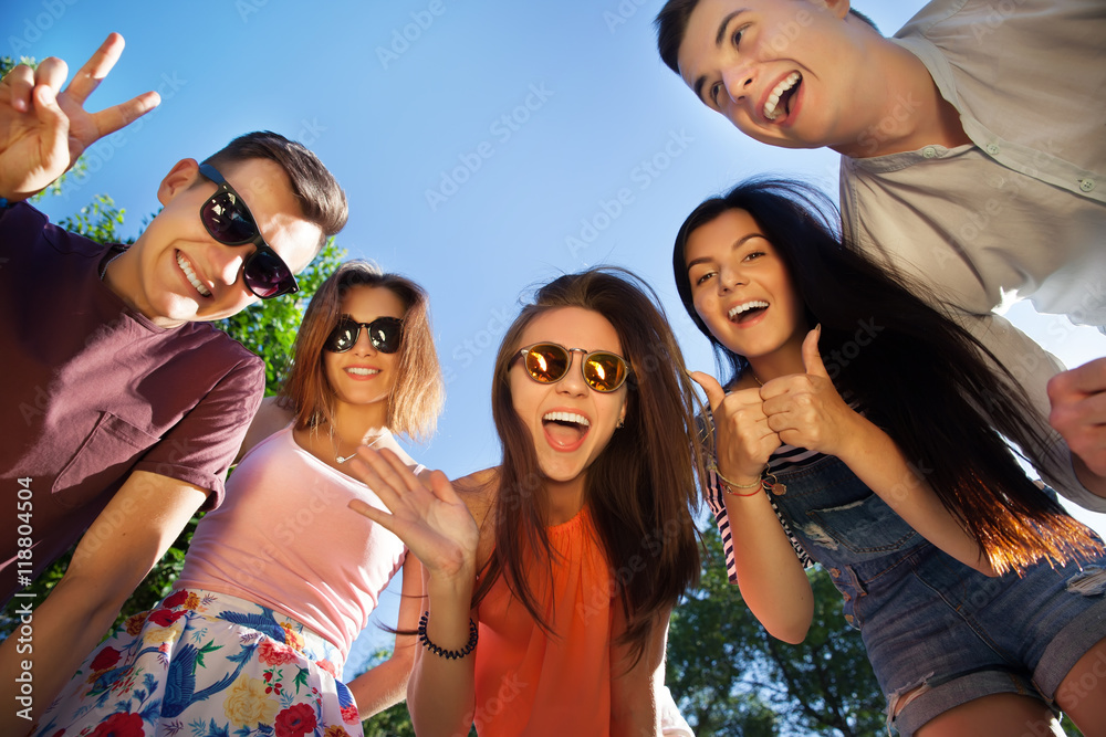 Happy friendship concept with young people having fun together Happy friendship concept with young people having fun together