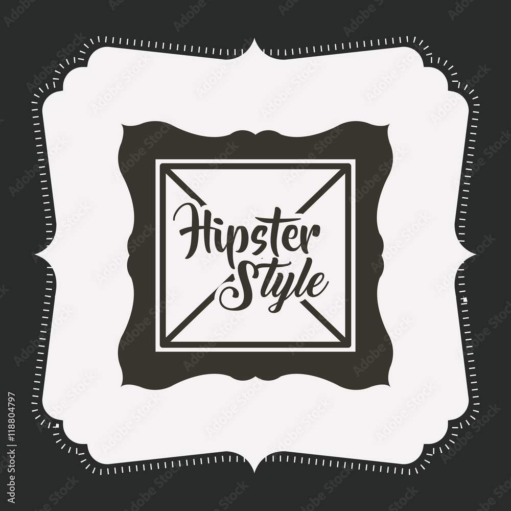 hipster style frame isolated icon vector illustration design hipster style frame isolated icon vector illustration design