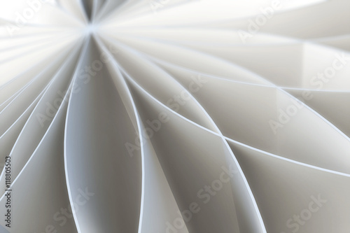 Abstract pattern of a folded blank pages.3d illustration