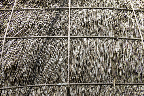 Traditional thatch cottage roof in the Isle of Man