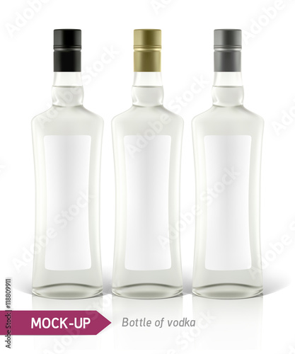Mockup vodka bottle