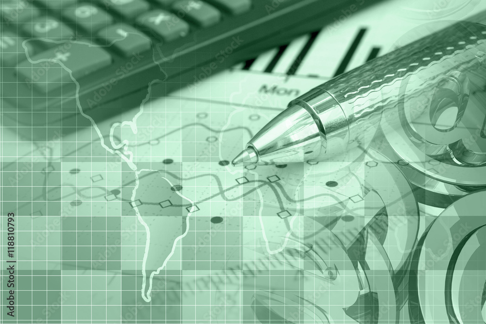 Obraz premium Financial background