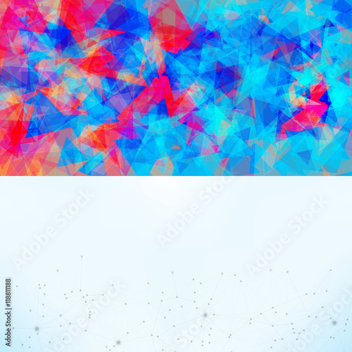 Abstract background with triangles  lines and gradients 
