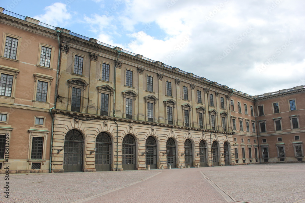Das berühmte Königsschloss (Palast) in Stockholm (Schweden)