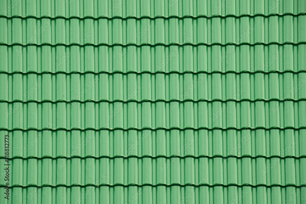 Green tile roof for texture and background Stock Photo | Adobe Stock