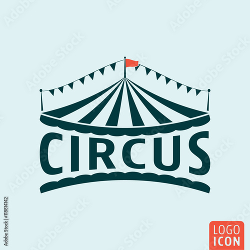 Circus icon isolated