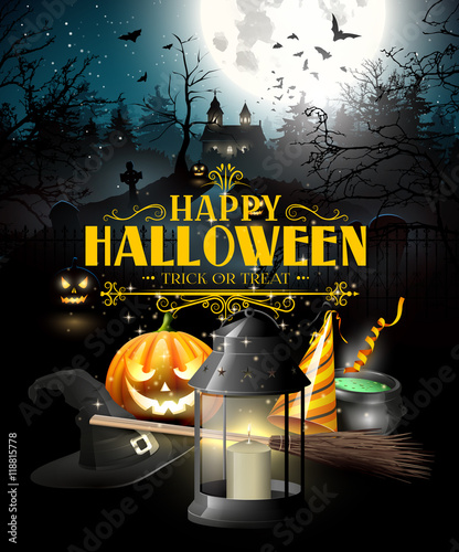 Halloween greeting card