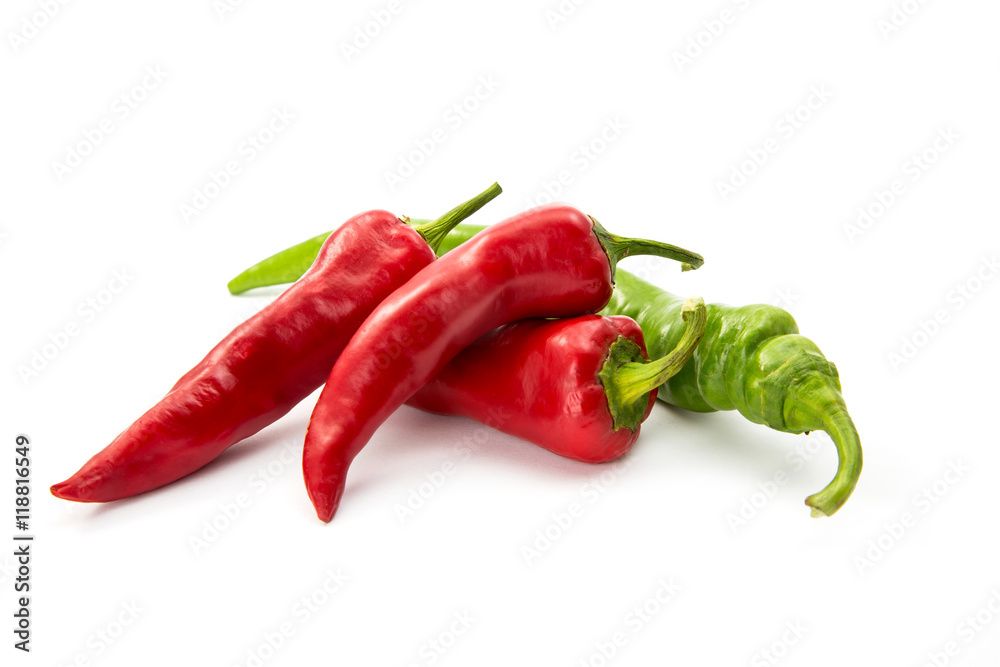 Chili pepper isolated on white background