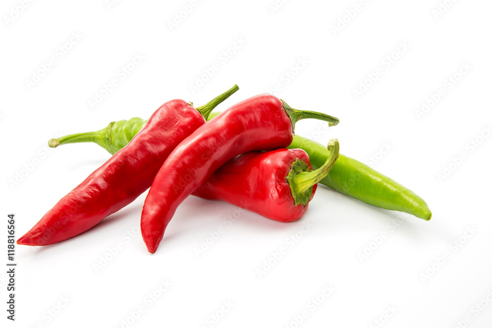 Chili pepper isolated on white background