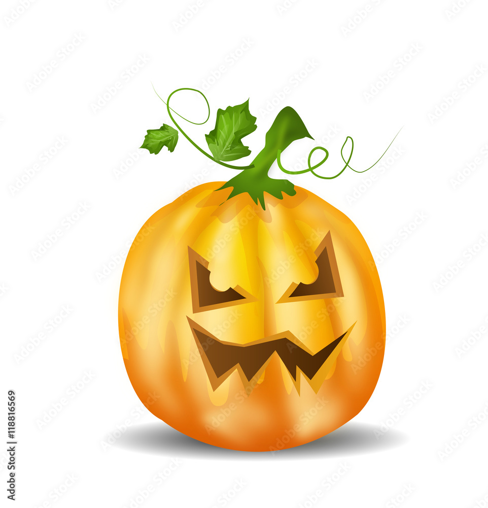 Fototapeta premium Halloween pumpkin illustration