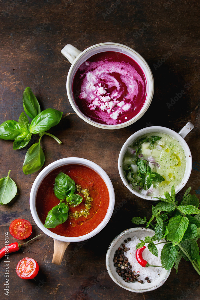 Cold vegetarian soups Cold vegetarian soups