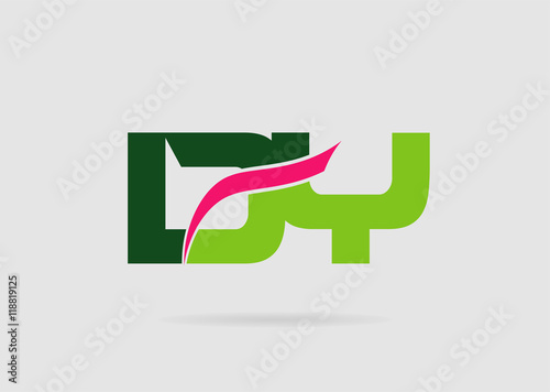 DY company linked letter logo
