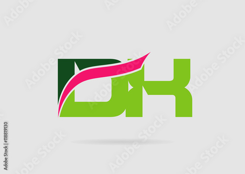 DK company linked letter logo
