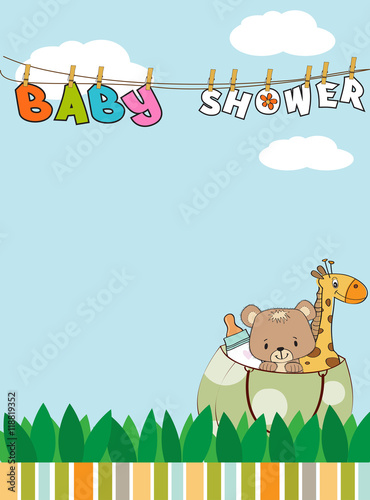 Beautiful baby shower card