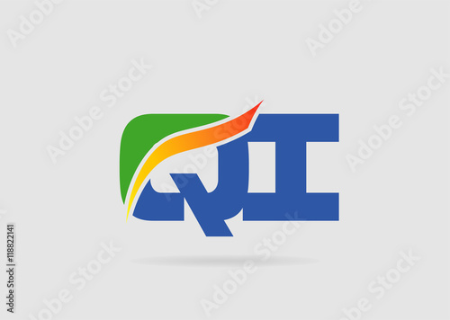Free Download QI company linked letter logo
 - GFXLoad