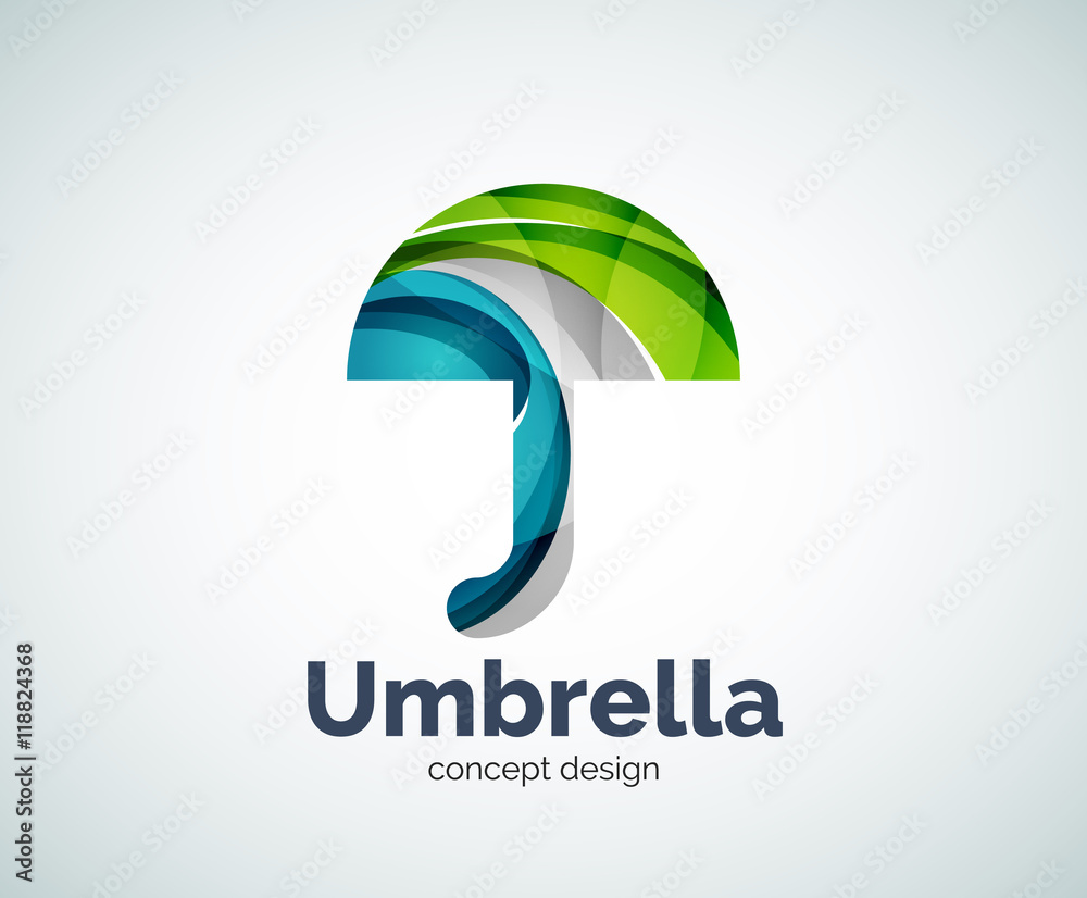 Vector umbrella logo template Vector umbrella logo template