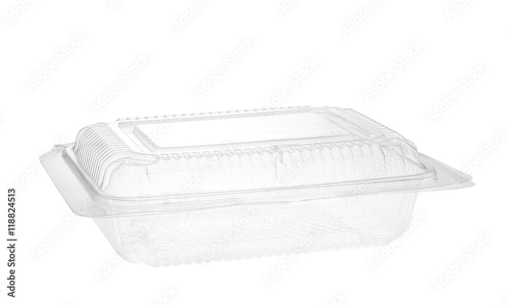 Plastic food container / Plastic food container on white background. Plastic food container / Plastic food container on white background.