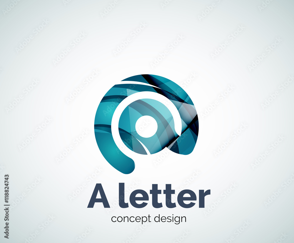 Obraz premium Vector A letter concept logo template