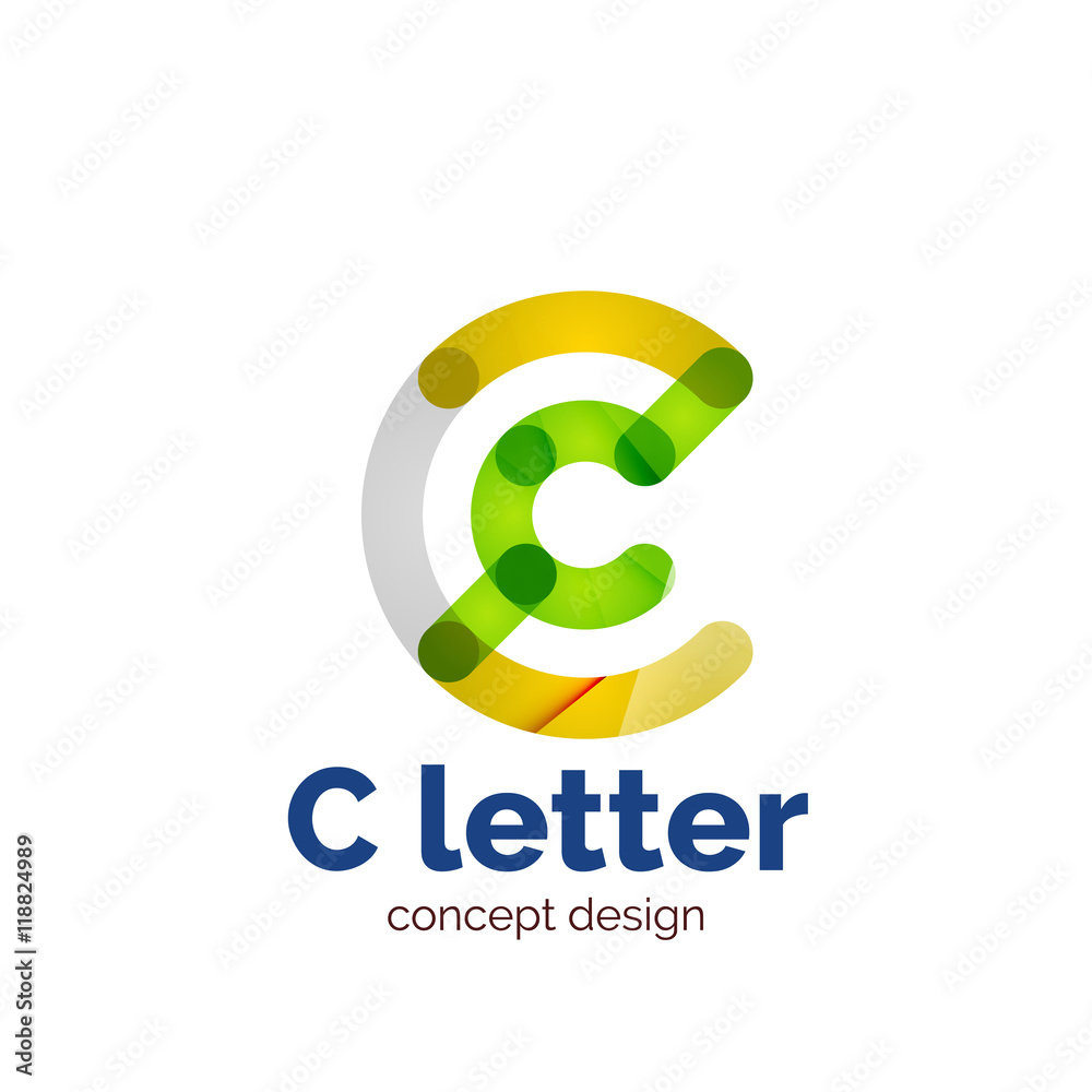 Vector modern minimalistic letter concept logo Vector modern minimalistic letter concept logo